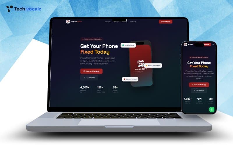 Gohar Tech - iPhone Repair Service Website