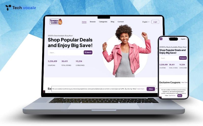 SnaggyCodes- Coupon & Deals Aggregation Platform screenshot 1
